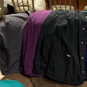 Cherokee Long Sleeve Scrub Jackets x 6